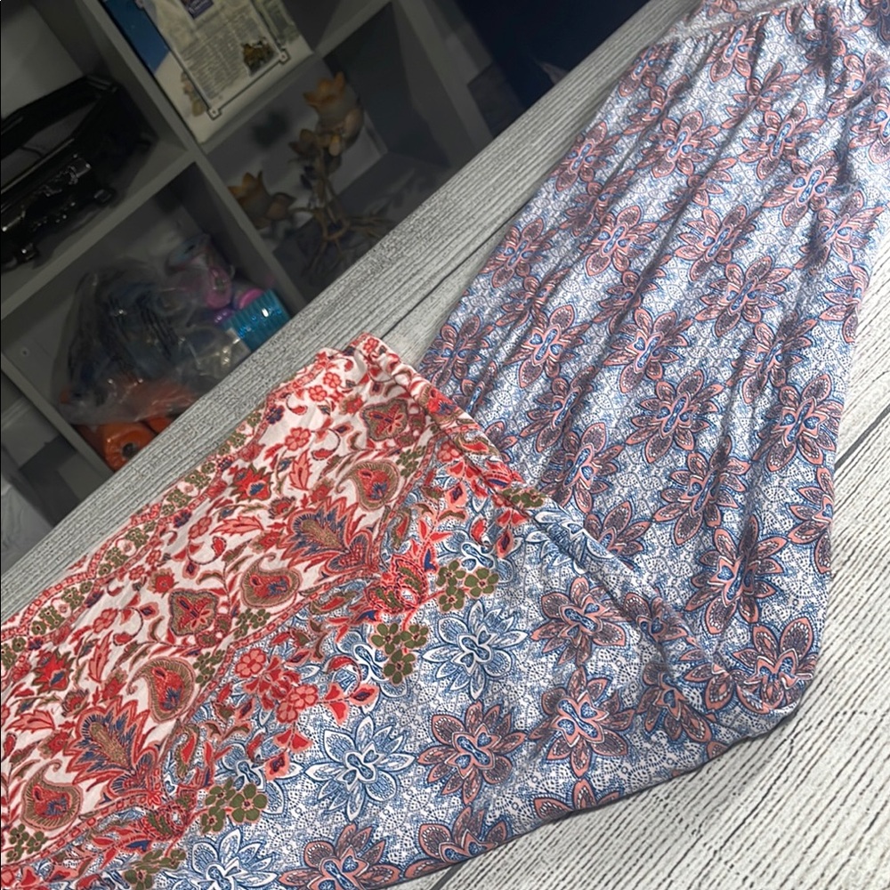 Floral Paisley‎ Maxi Skirt - Multicolor